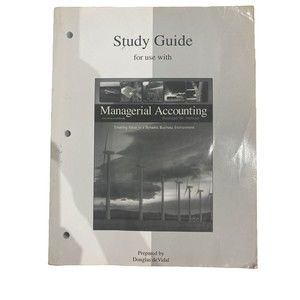 Managerial accounting Study Guide